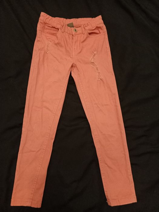 Spodnie dziewczęce r.128