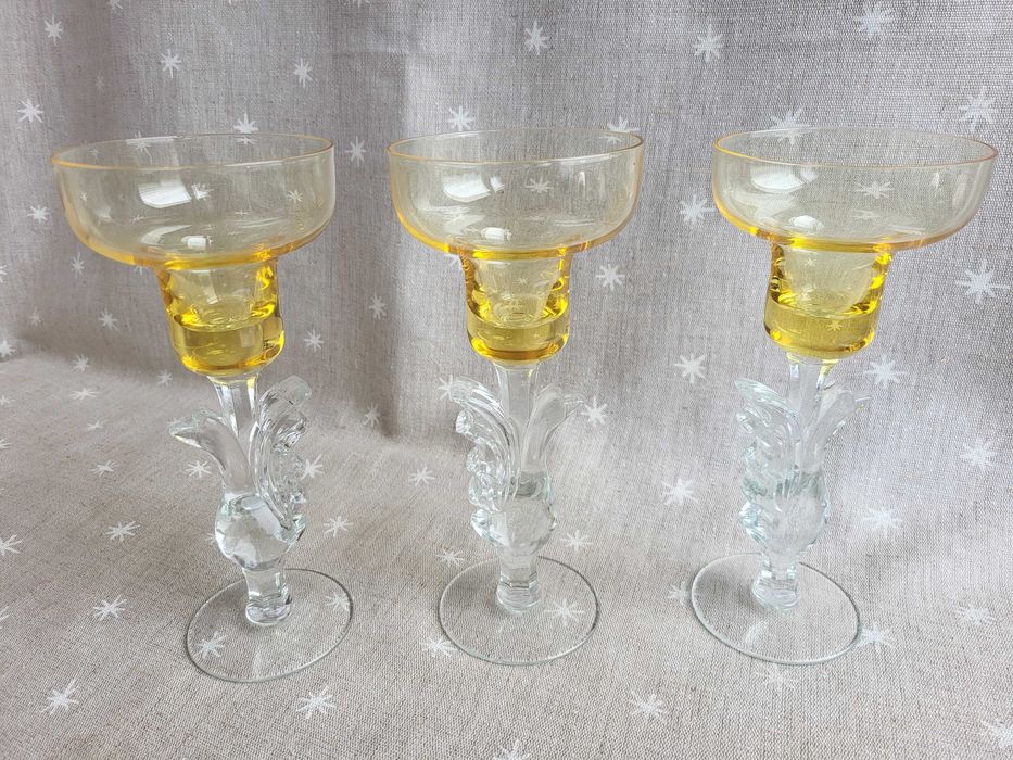 Подсвечник Гусь Хрустальный, стекло