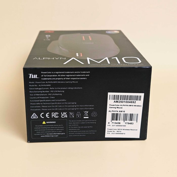 Бездротова миша PowerColor Alphyn AM10 Wireless Black | White 8000 Гц
