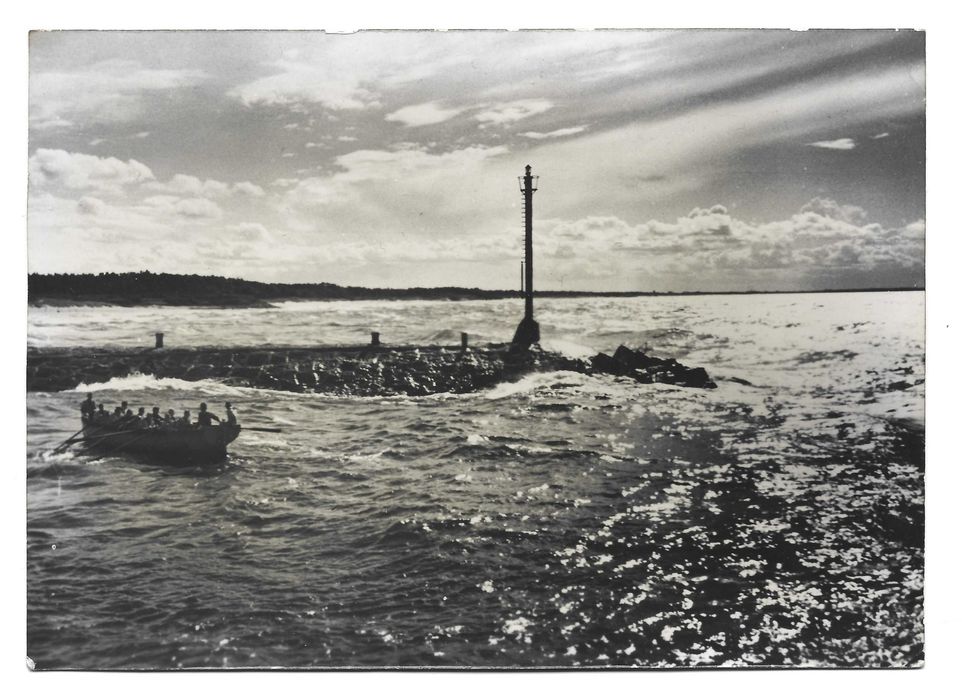 Zdjęcie / pocztówka - Latarnia morska, 1958 r.