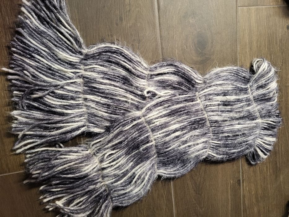 Szalik szary wełniany