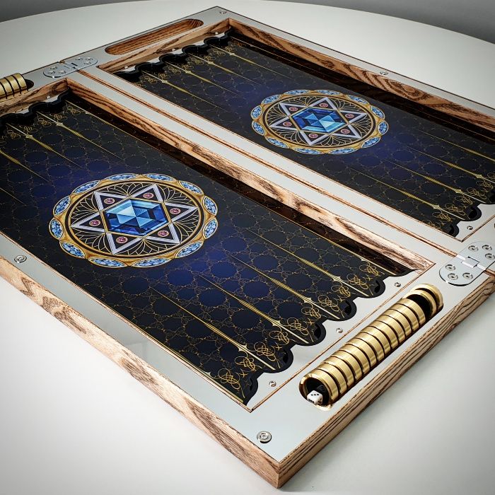 Нарды Элитные. Хай-тек дизайн на заказ. Подарок мужу, другу. Нарди