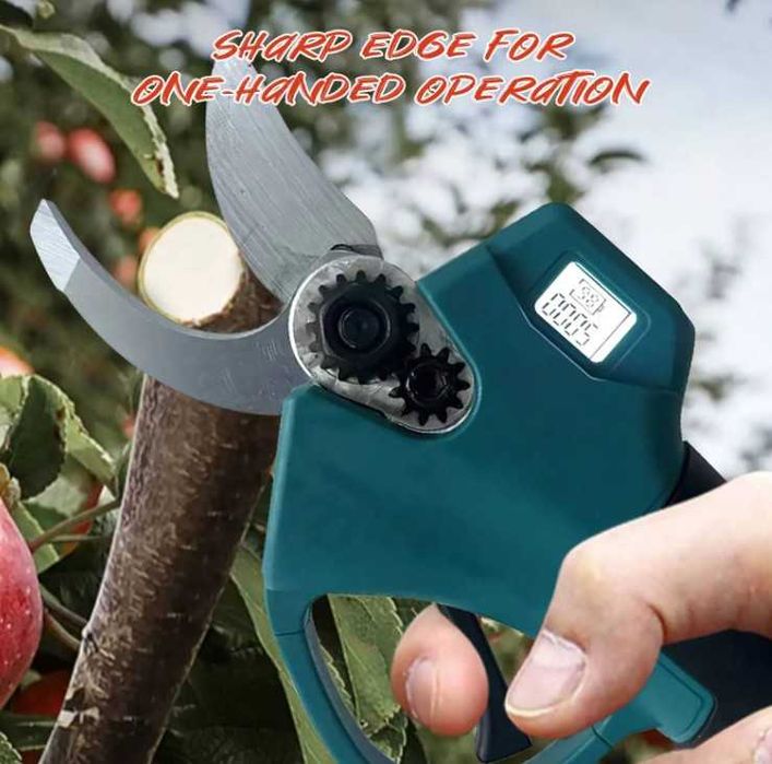 Tesoura Poda Elétrica Baterias + Mala Transporte +  Acessórios