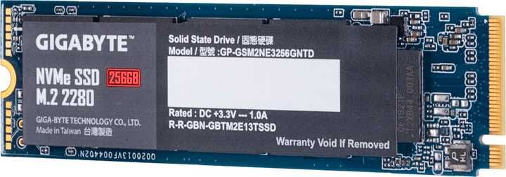 SSD диск Gigabyte 256GB M.2 2280 NVMe PCIe 3.0 x4 NAND TLC
