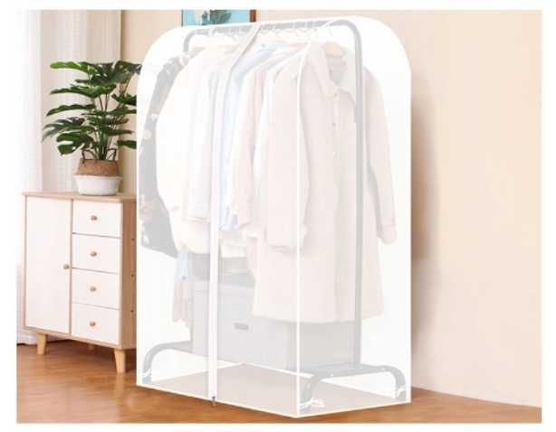 Pokrowiec na ubrania 110cm ochrona przed molami wilgocią przezroczysty