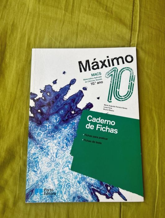 Caderno de atividades de MACS 10 ano