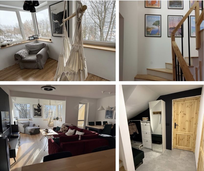 Dom w górach z sauną, widokiem na Luboń i Rabkę