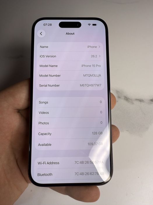 Iphone 15pro 128gb neverlock