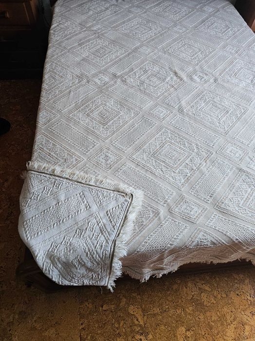 Colcha em linho como nova