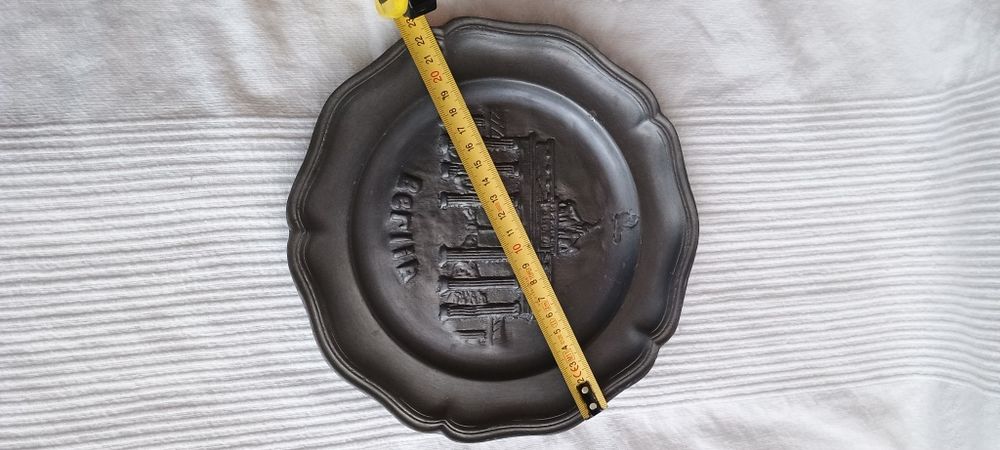 Talerz cynowy Brama Brandenburska