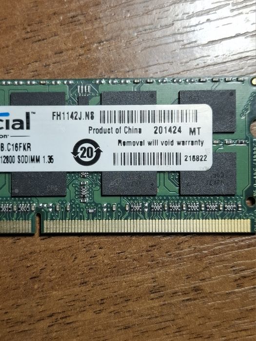 Оперативна пам'ять  для ноутбука Crucial DDR3