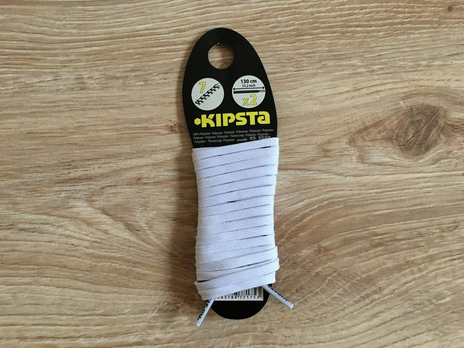 Białe sznurowadła Kipsta