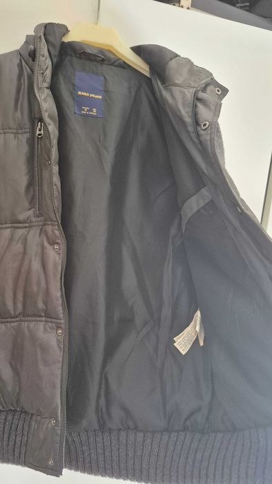 Bomber Zara Young Cinzento e Caqui