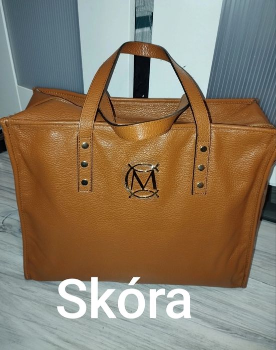 Duża szoperka skóra