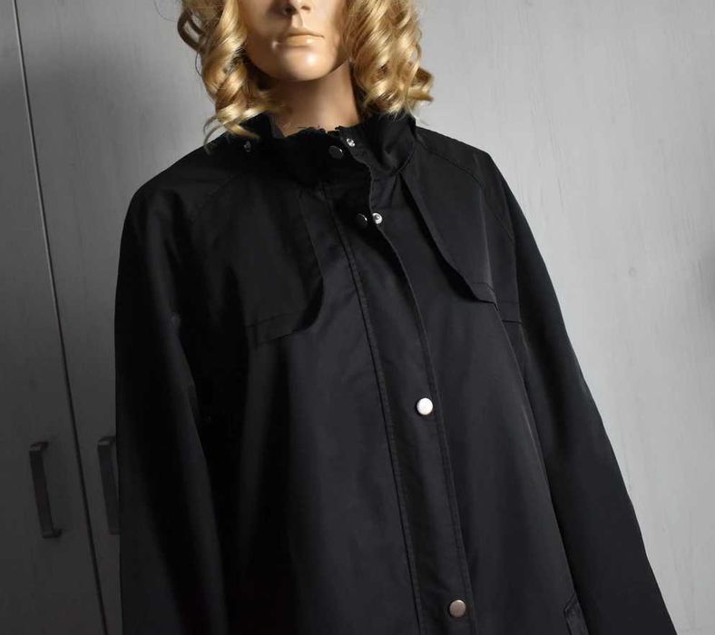 Płaszcz przejściowy 48 4XL 5XL wiosenny elegancki trencz luźny trapezowy 50