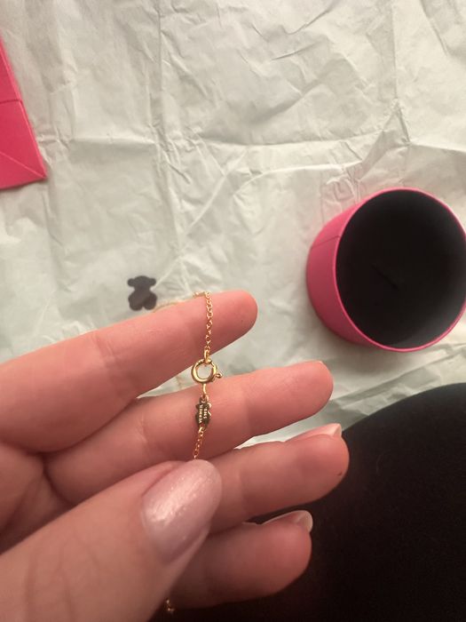 Tous onyks komplet pozłacany