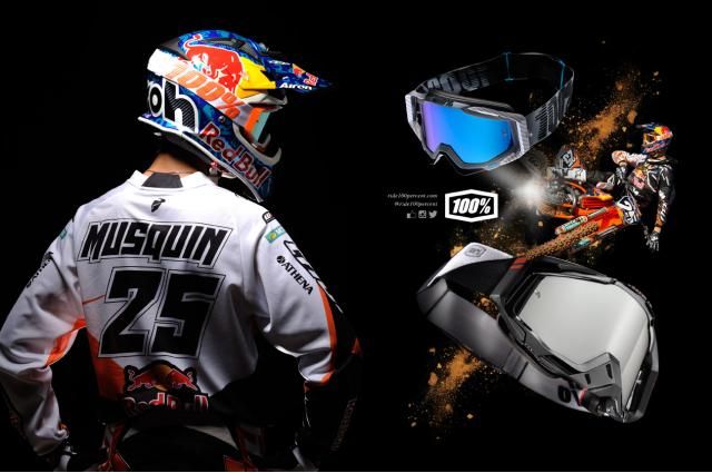 Кроссовые очки-маски Ride 100% ACCURI/RACECRAFT/STRATA Мото /Вело очки