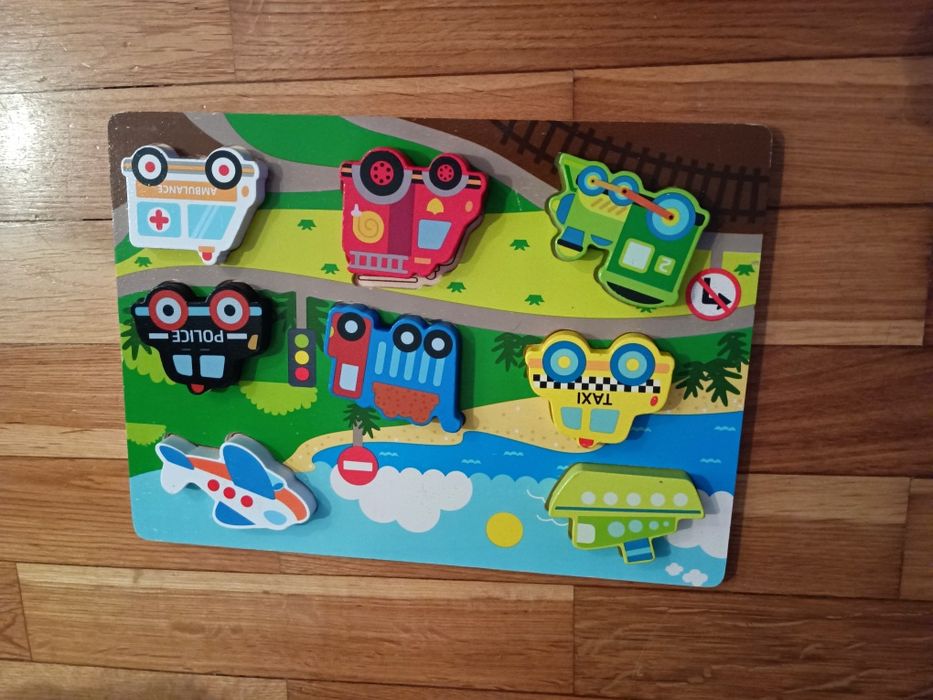 Puzzles madeira para bebés