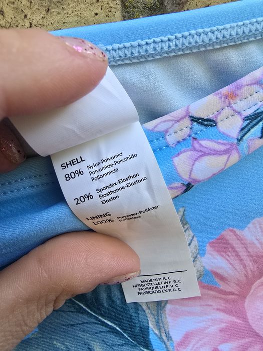 Strój kąpielowy majtki kąpielowe w kwiatki
