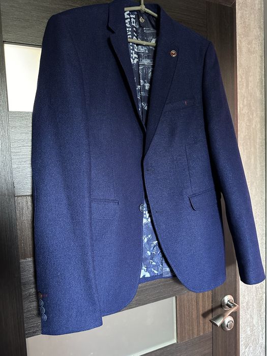 Пиджак мужской синего цвета