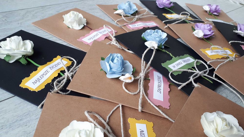 Kartki okolicznościowe Dzień Mamy Urodziny Zaproszenia 1 szt