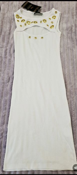 Платье в рубчик лето