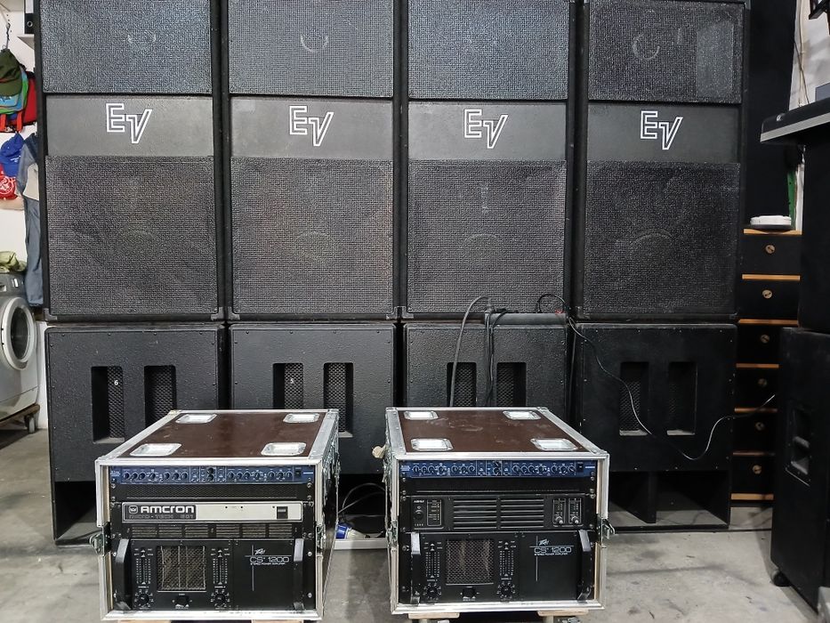 PA ElectroVoice 6 colunas + 6 graves + Amplificação
