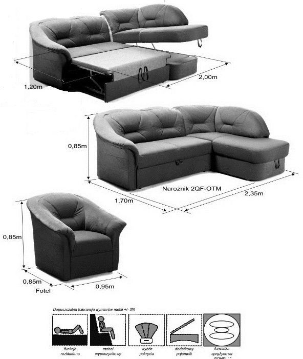 Letnia cena narożnik kanapa sofa narożna FRESH skóra nat.PRODUCENT