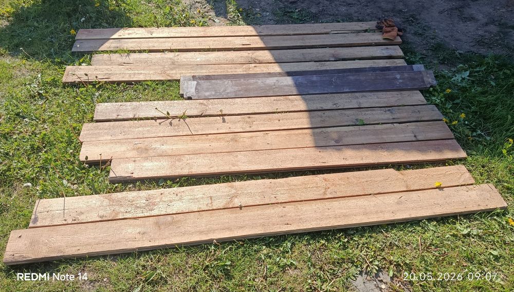Deski suche #3cm szer 13cm x 1,7 - 1,9m na budowę do ogrodu szalunek