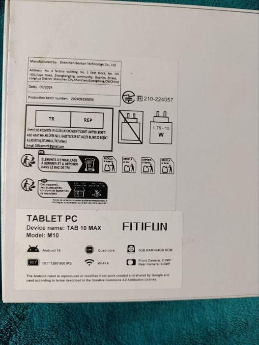 Продам планшет tablet 10 max