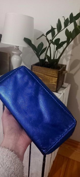 Portfel damski granatowy