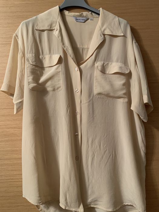 Jedwabna koszula vintage, M