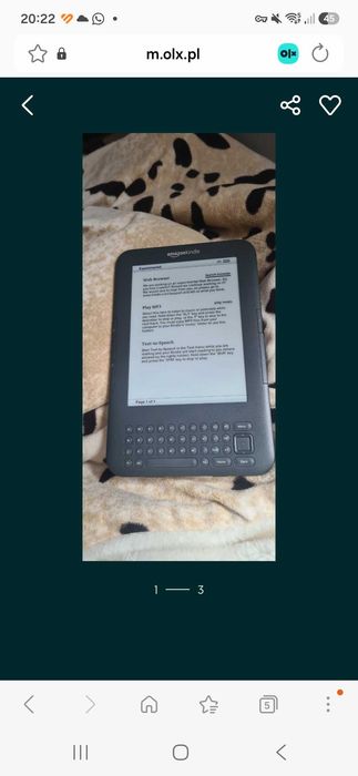 Ekran do czytnika kindle e-book 3