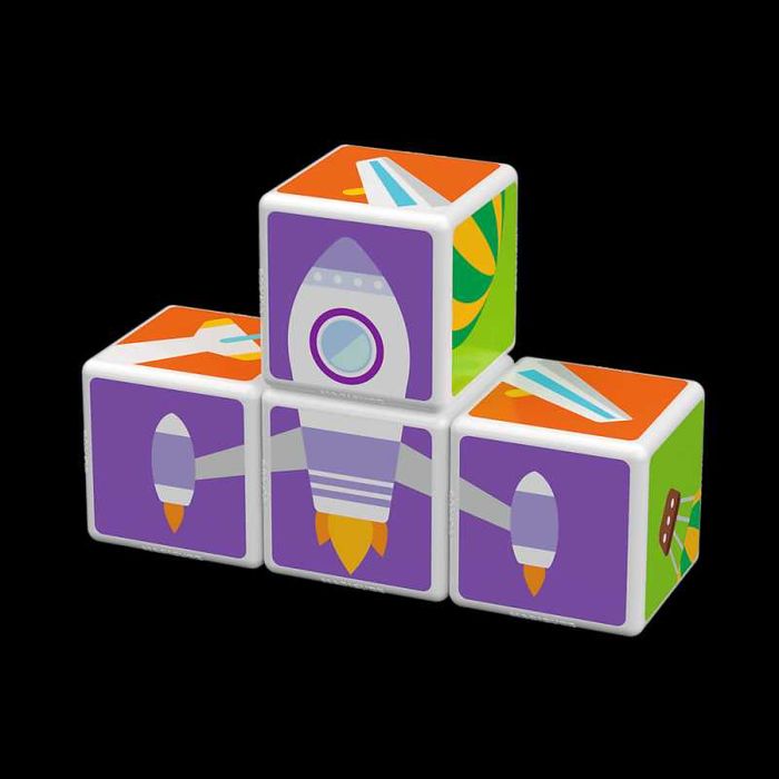 Klocki magnetyczne Geomag Magicube Transport + Cards 7 el. 7