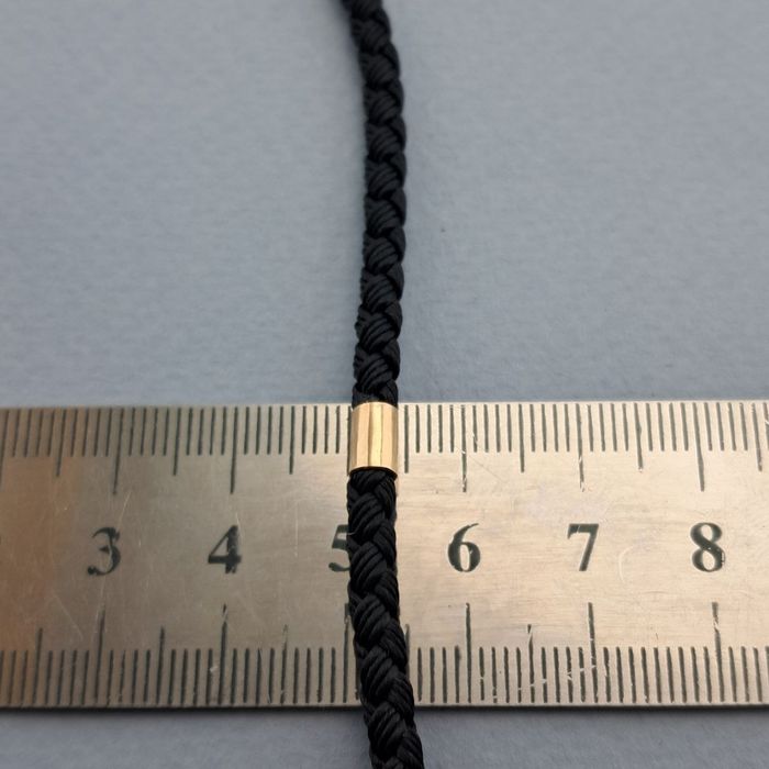 Шовкова  цепочка золотий ланцюг  55 см шовковий ланцюг з вставками