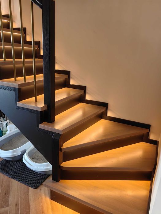 Schody drewniane na beton