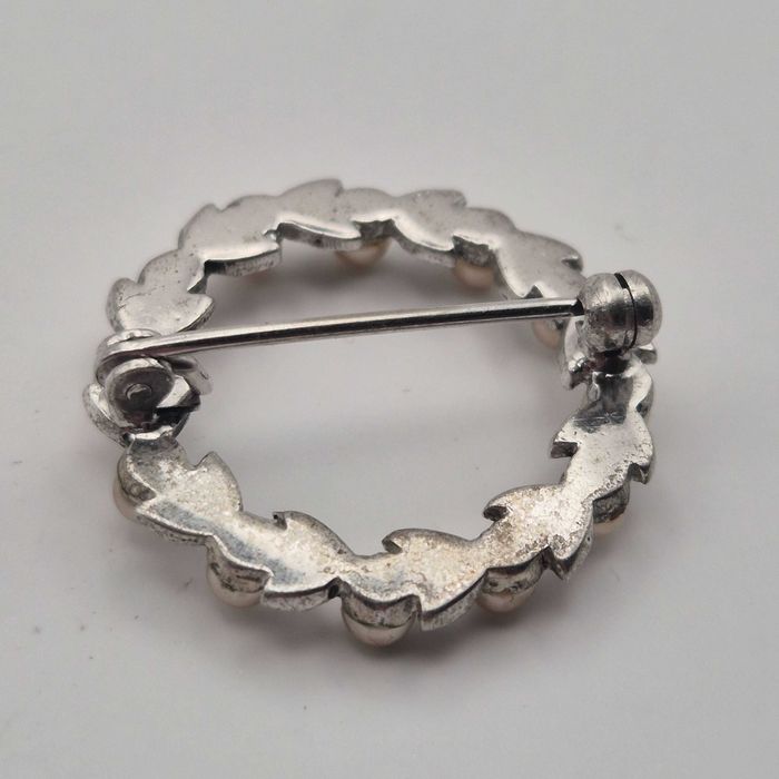 Broszka stara srebro