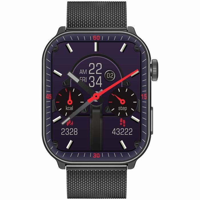 smartwatch męski gravity gt28-1 pasek + bransoleta czarny
