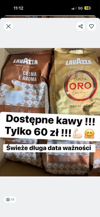 Kawa lavazza crema lub oro do wyboru