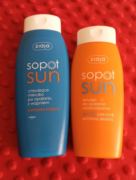 Sprzedam nowe 2 kosmetyki Ziaja do opalania i po opalaniu