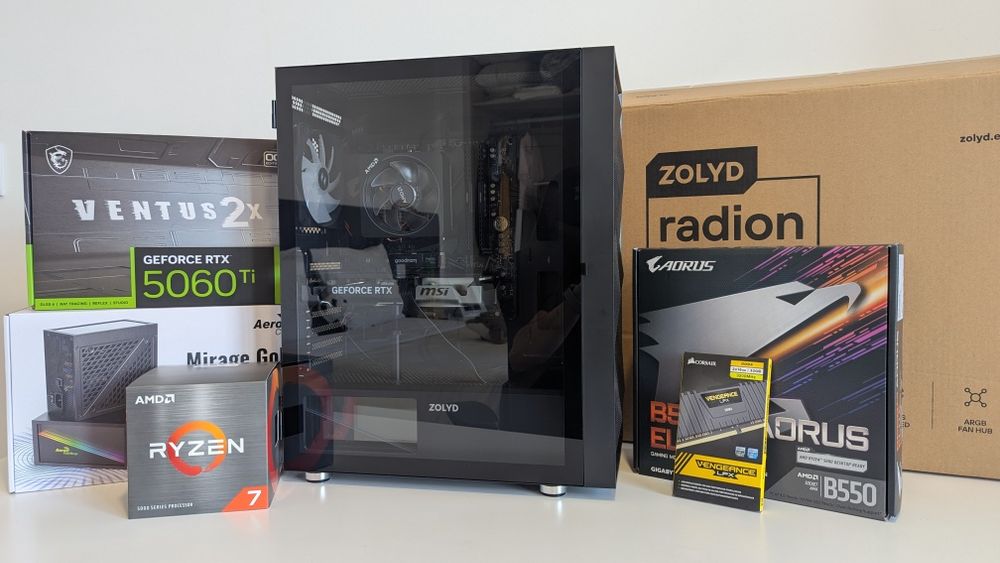 Pc Gaming NOVO RTX 5060 Ti Ryzen 7 5800 xt