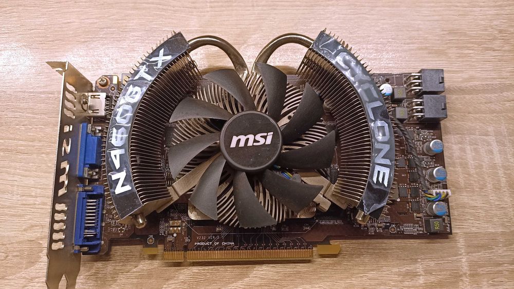 Karta MSI GeForce GTX 460 Cyclone | 1GB GDDR5 | Niesprawdzona | Retro