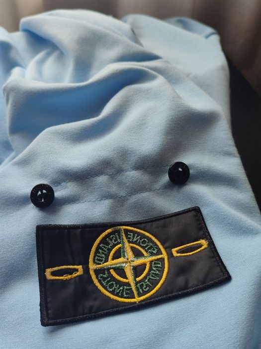 АКЦІЯ! Кофта stone island Блакитна | Синя Зіп-худі Стон Айленд | Зіпка Стонік