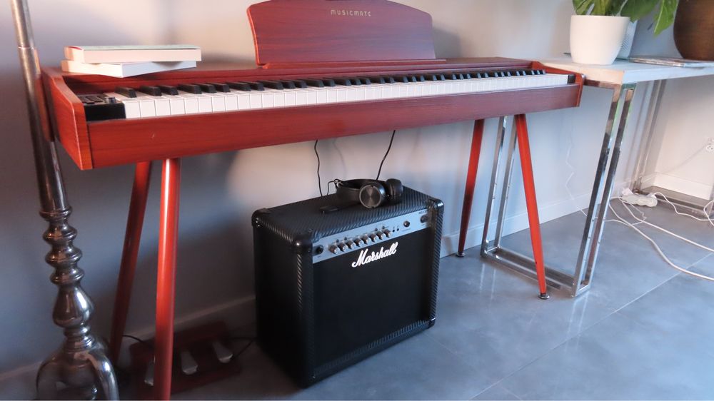 Pianino cyfrowe MUSICMATE MM-P40-BW ClassicTouch Brązowy