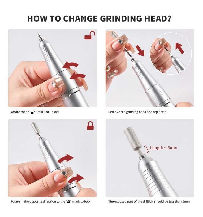 broca  portatil  45mil rpm nova