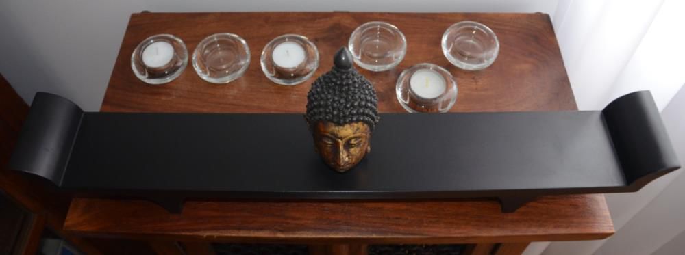 Base para 6 teelights com Busto de Buda