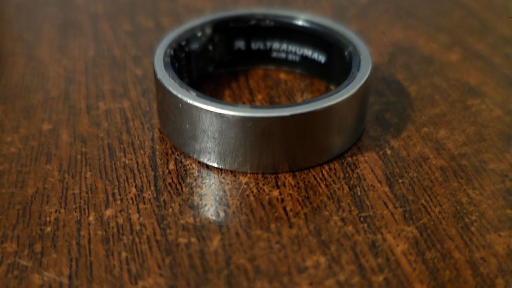 ULTRAHUMAN  Smart Ring Titânio Prata Escovado