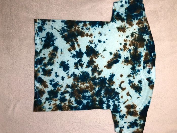 Tie dye koszulka T-shirt ręcznie barwiona Fruit of the Loom M