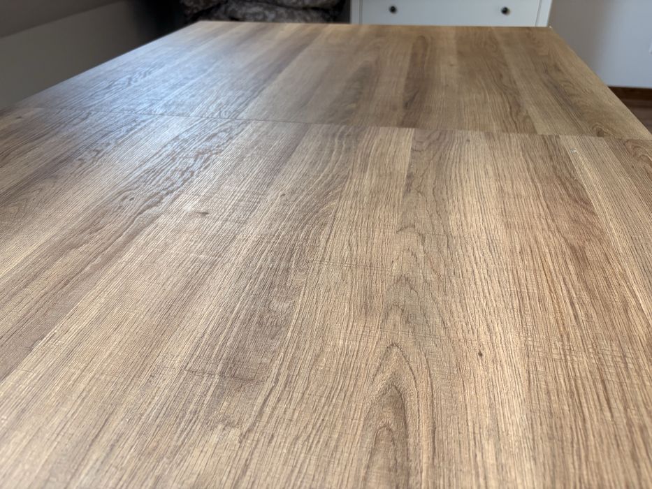 Stół rozkładany Halmar BERLIN loft orzech/czarny 140-180 cm