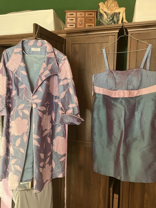Conjunto de cerimonia vestido e casaco